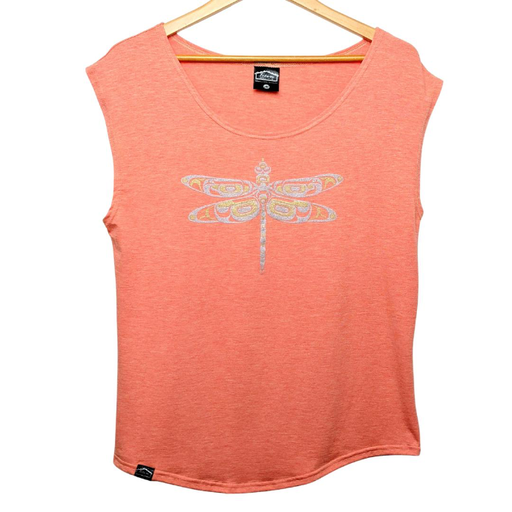 Womans Cap Sleeve - Dragonfly